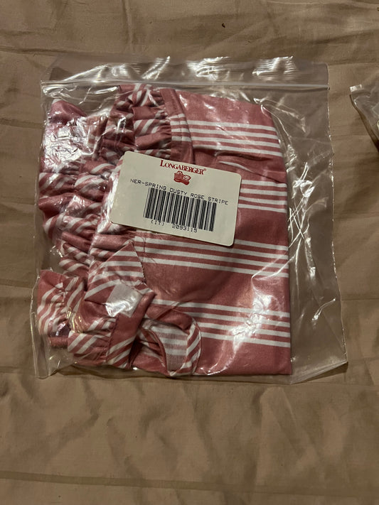 Longaberger Spring Liner in Dusty Rose Stripe