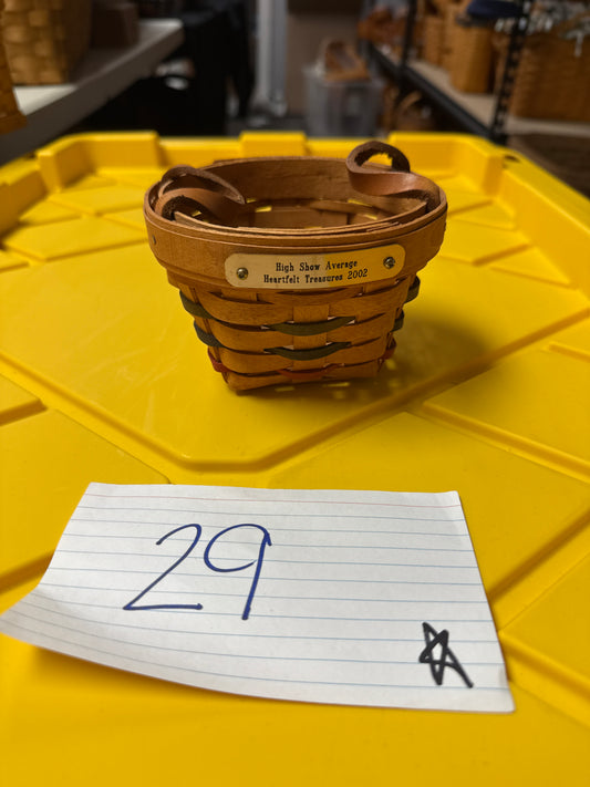 Longaberger high show average heartfelt 2002 basket