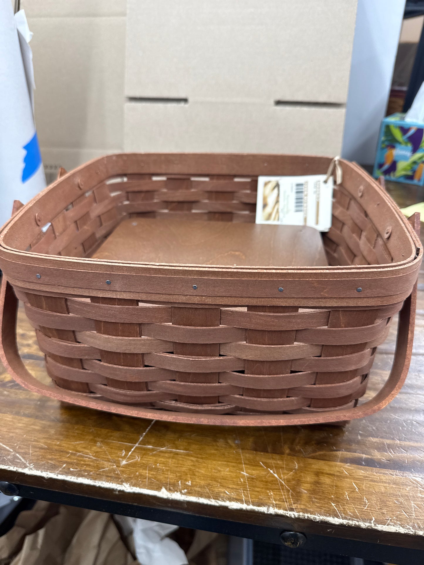 Longaberger cake basket with riser