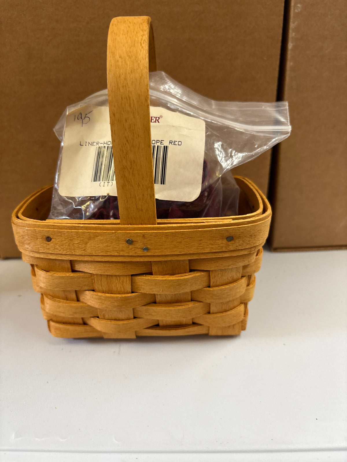 Longaberger 1995 Horizon of Hope Basket with Liner and Protector