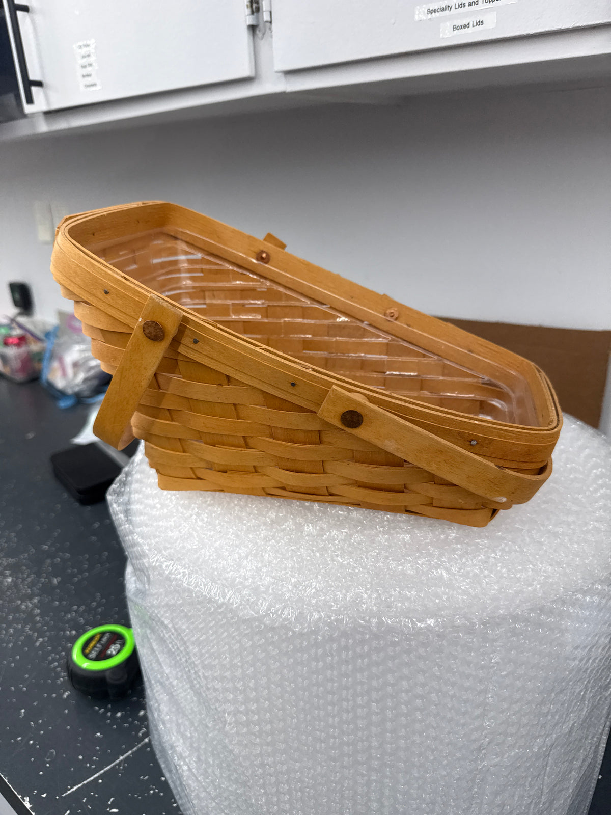 Longaberger medium vegetable basket with protector