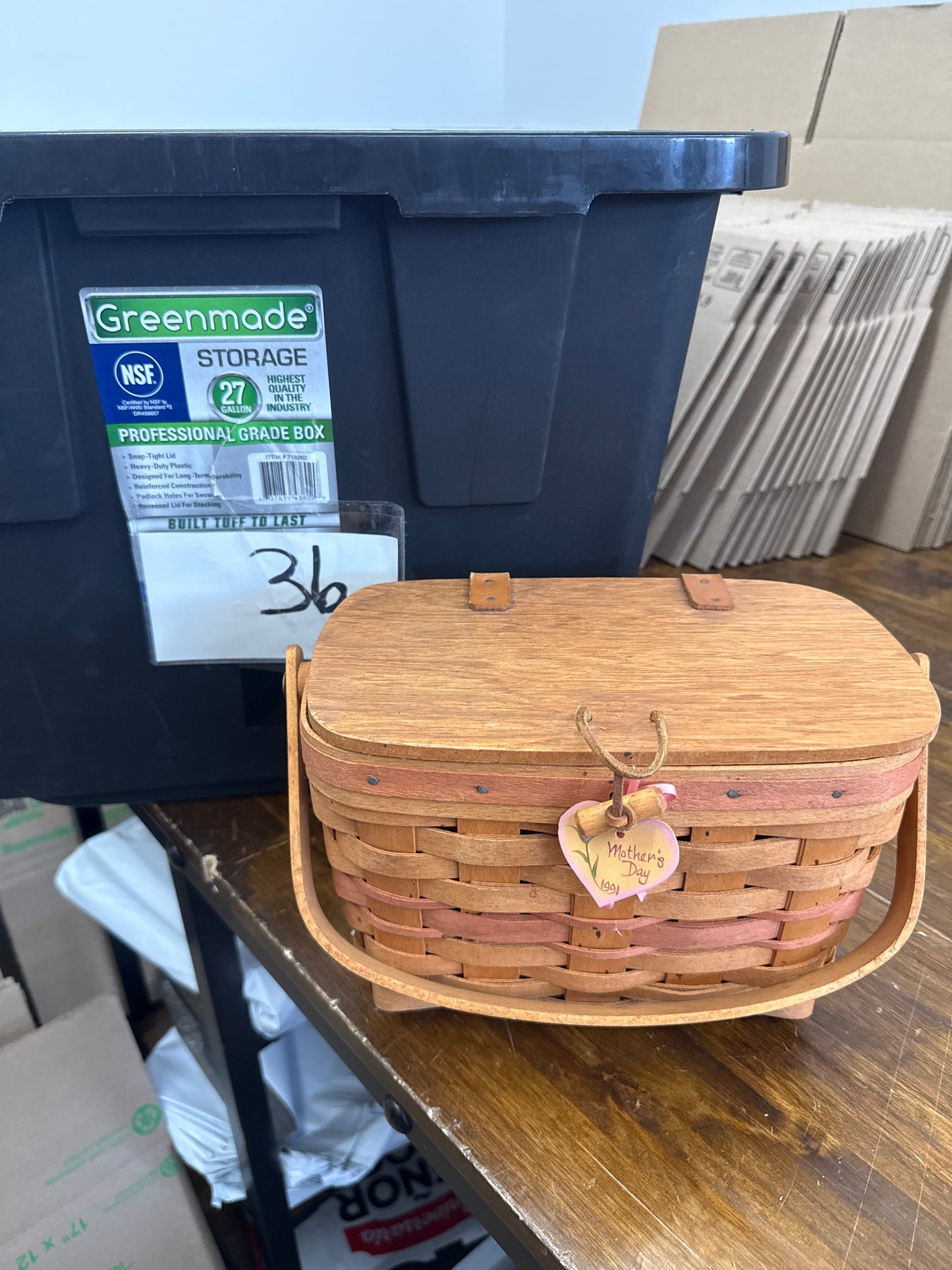 Longaberger purse basket