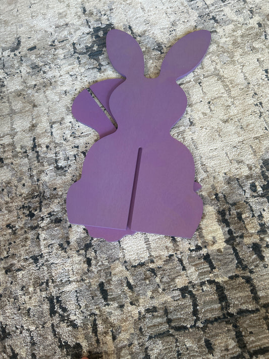 Longaberger lg woodcraft purple bunny