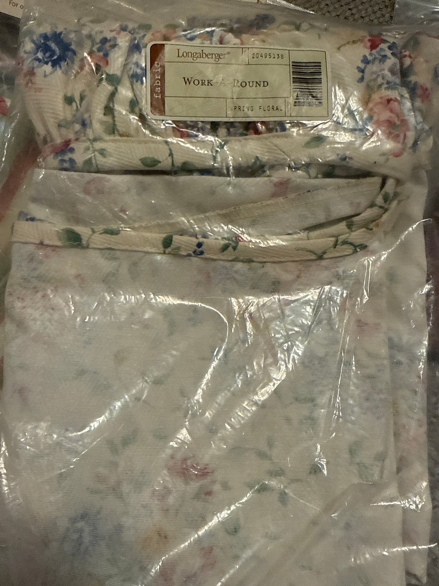 Longaberger work around liner in spring floral