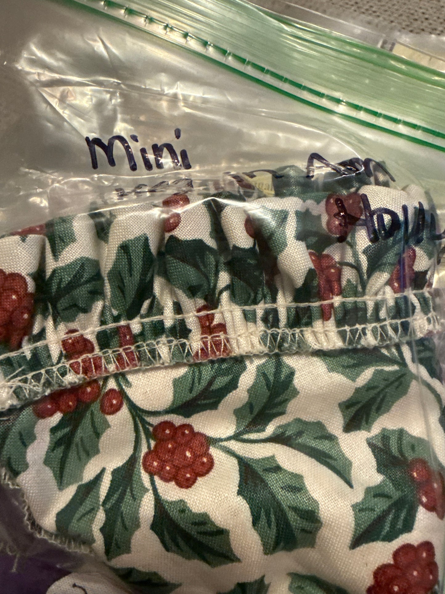 Longaberger mini vegetable liner in American holly