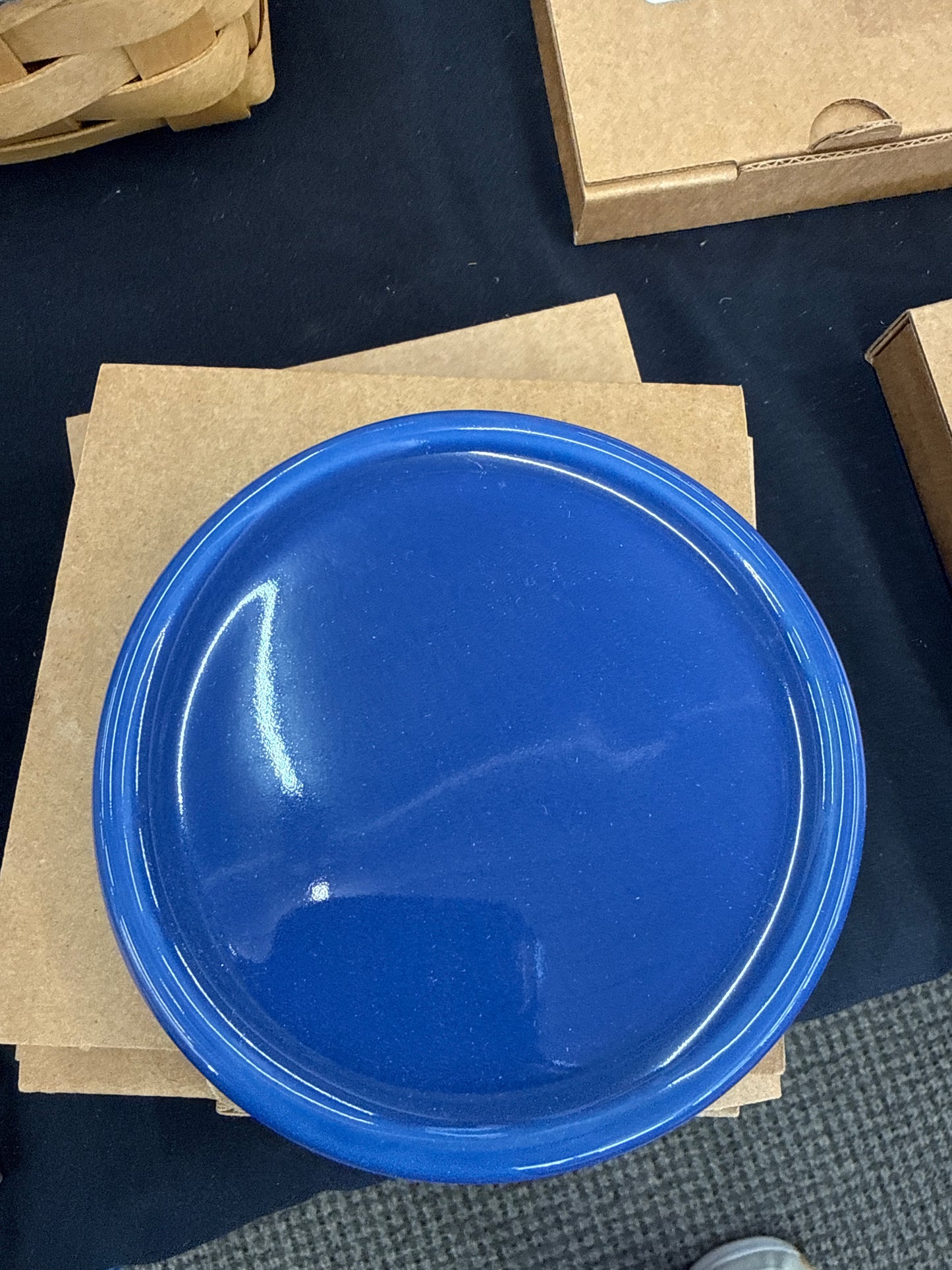 Longaberger cornflower coaster/lid