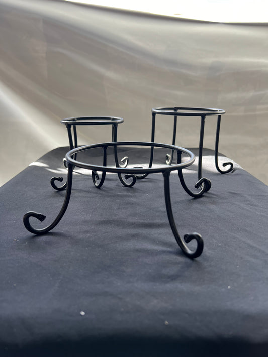 Homestead Wrought Iron Riser Set of 3