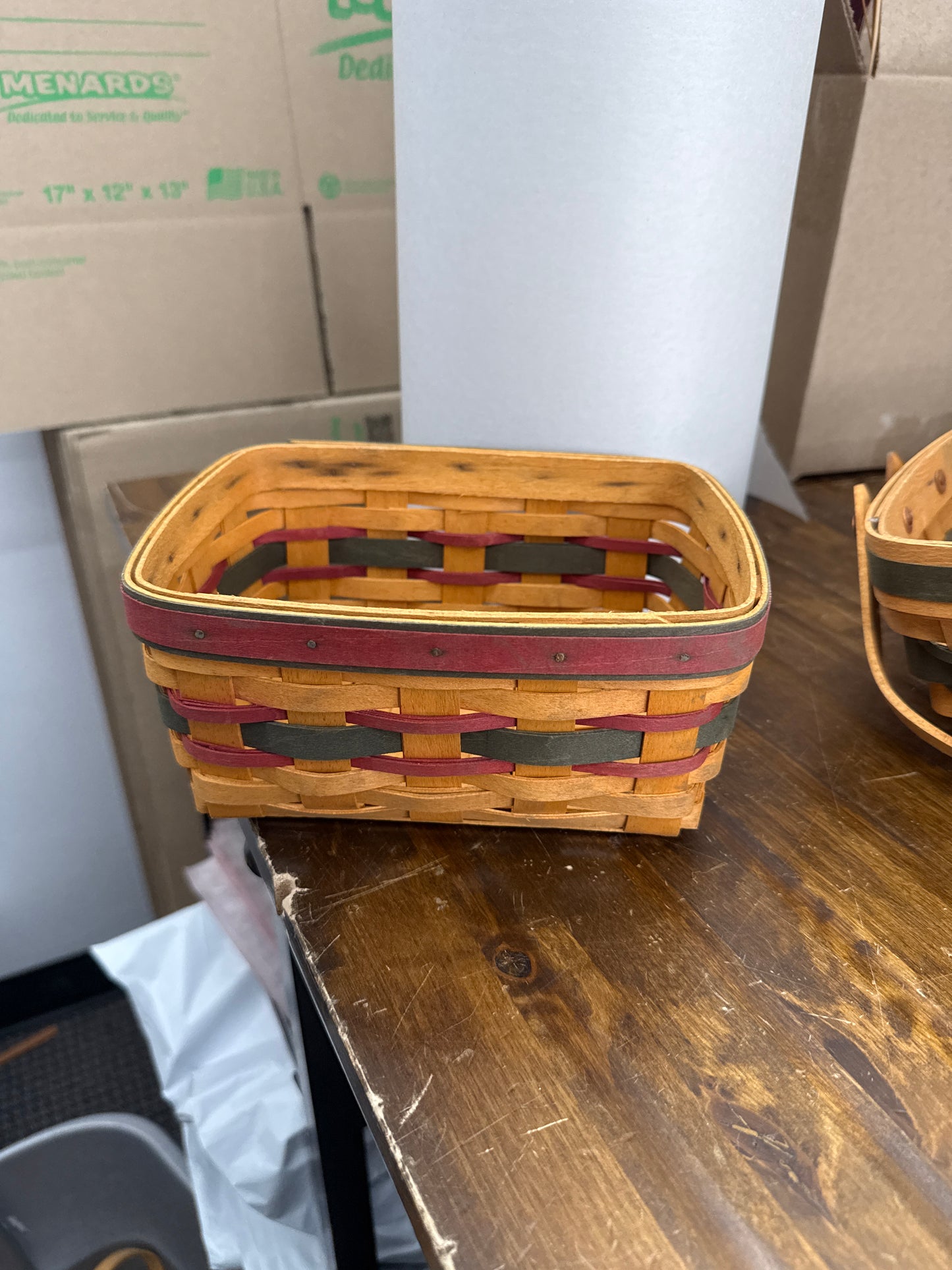 Longaberger Father’s Day address basket -is a little dirty
