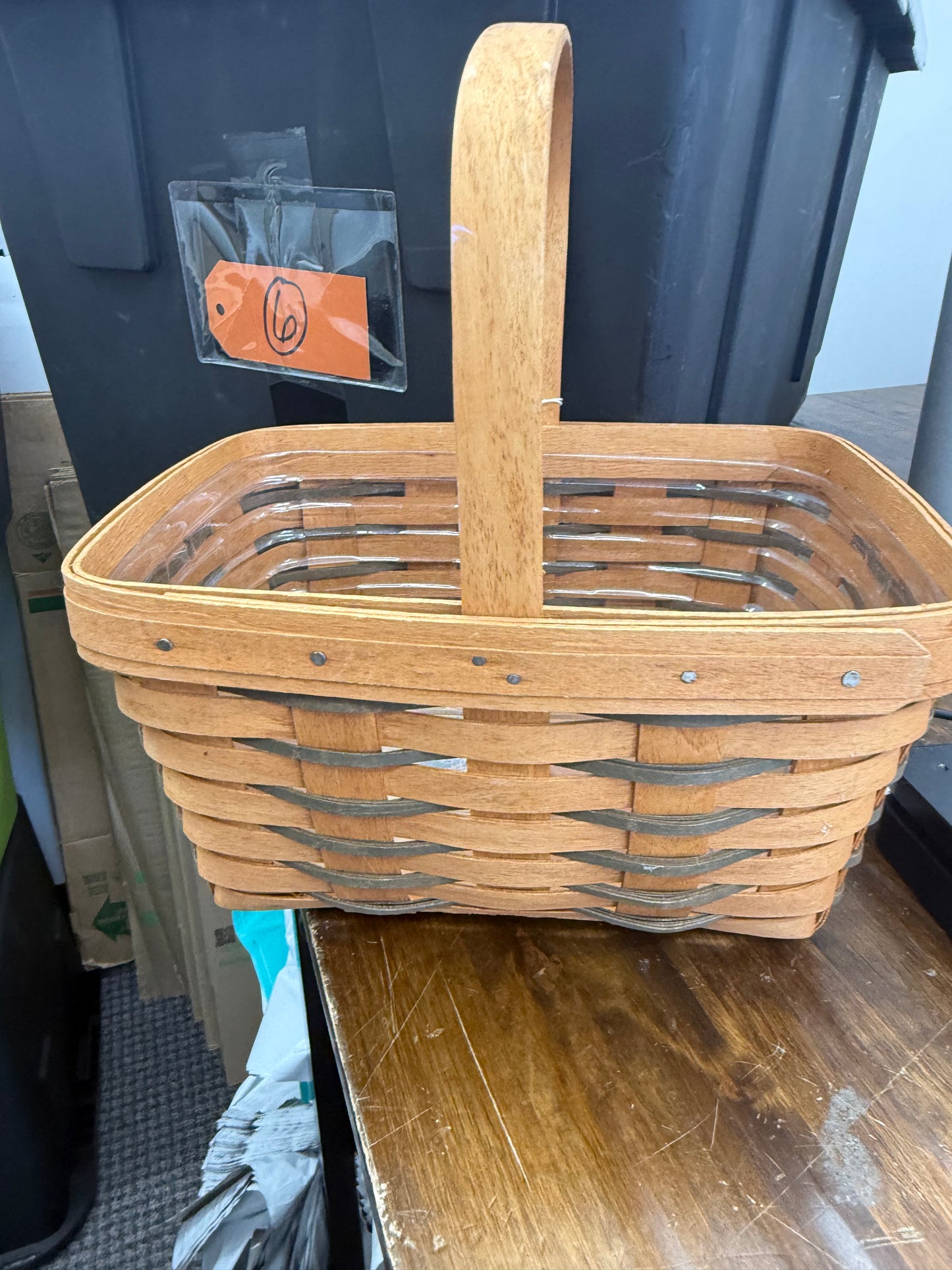 Longaberger spring basket with protector