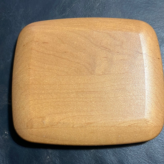 Longaberger pocket change lid in warm brown