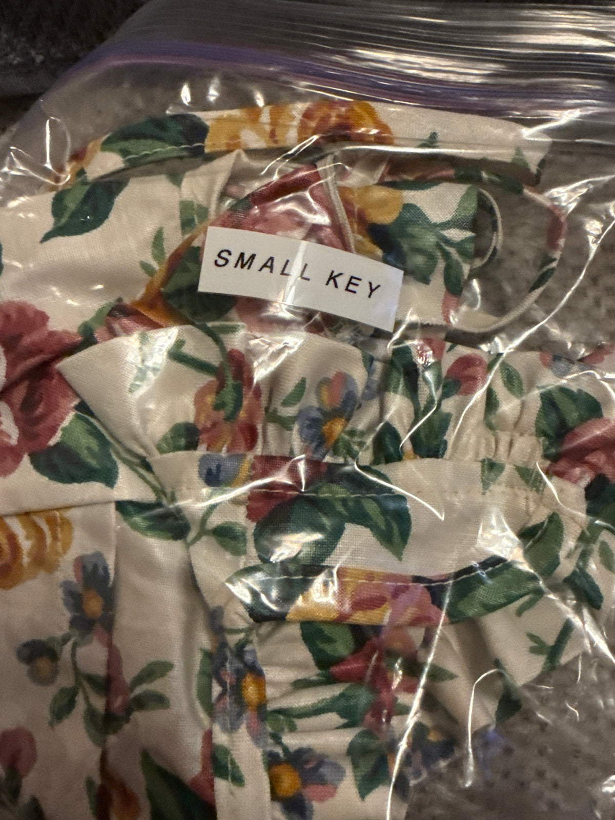 Longaberger small key liner in garden splendor