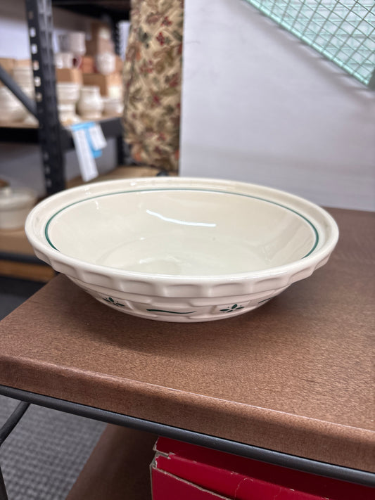 Longaberger 6 inch Pie plate Heritage Green