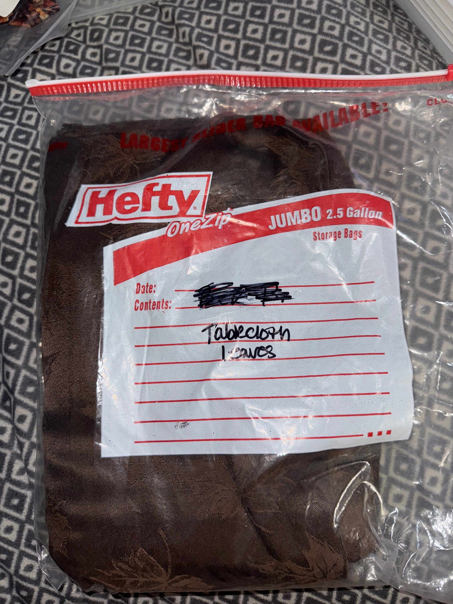 Longaberger Tablecloth in Leaves