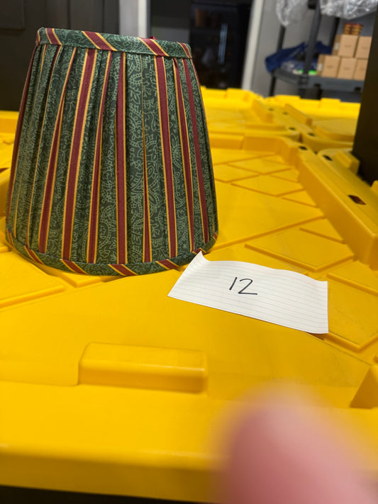 Longaberger imperial stripe lampshade