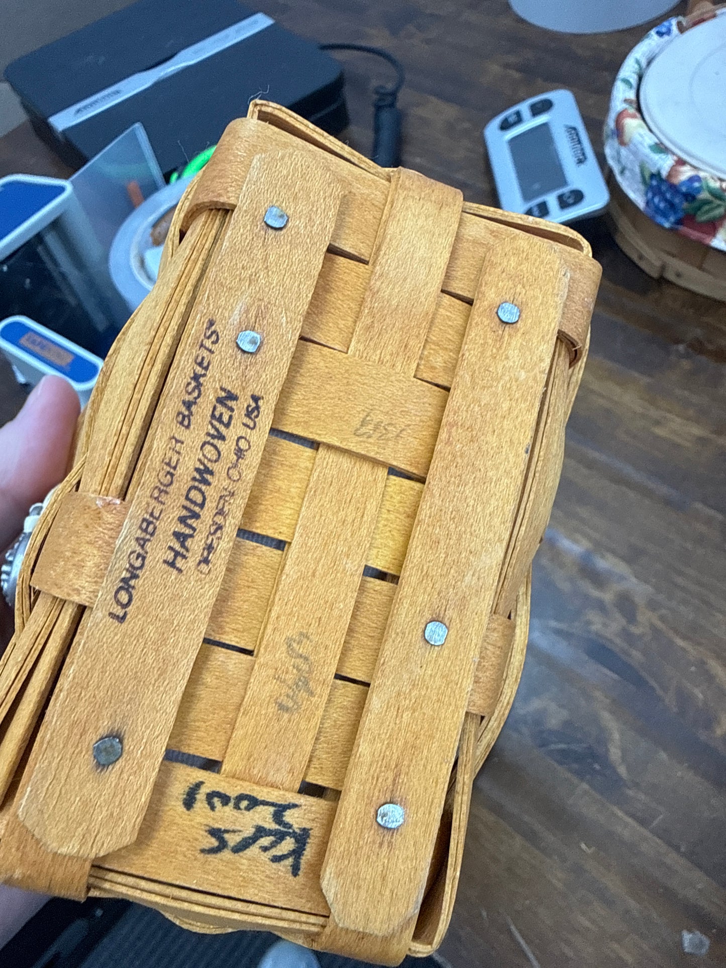 Longaberger 2001 live notes basket with liner and protector