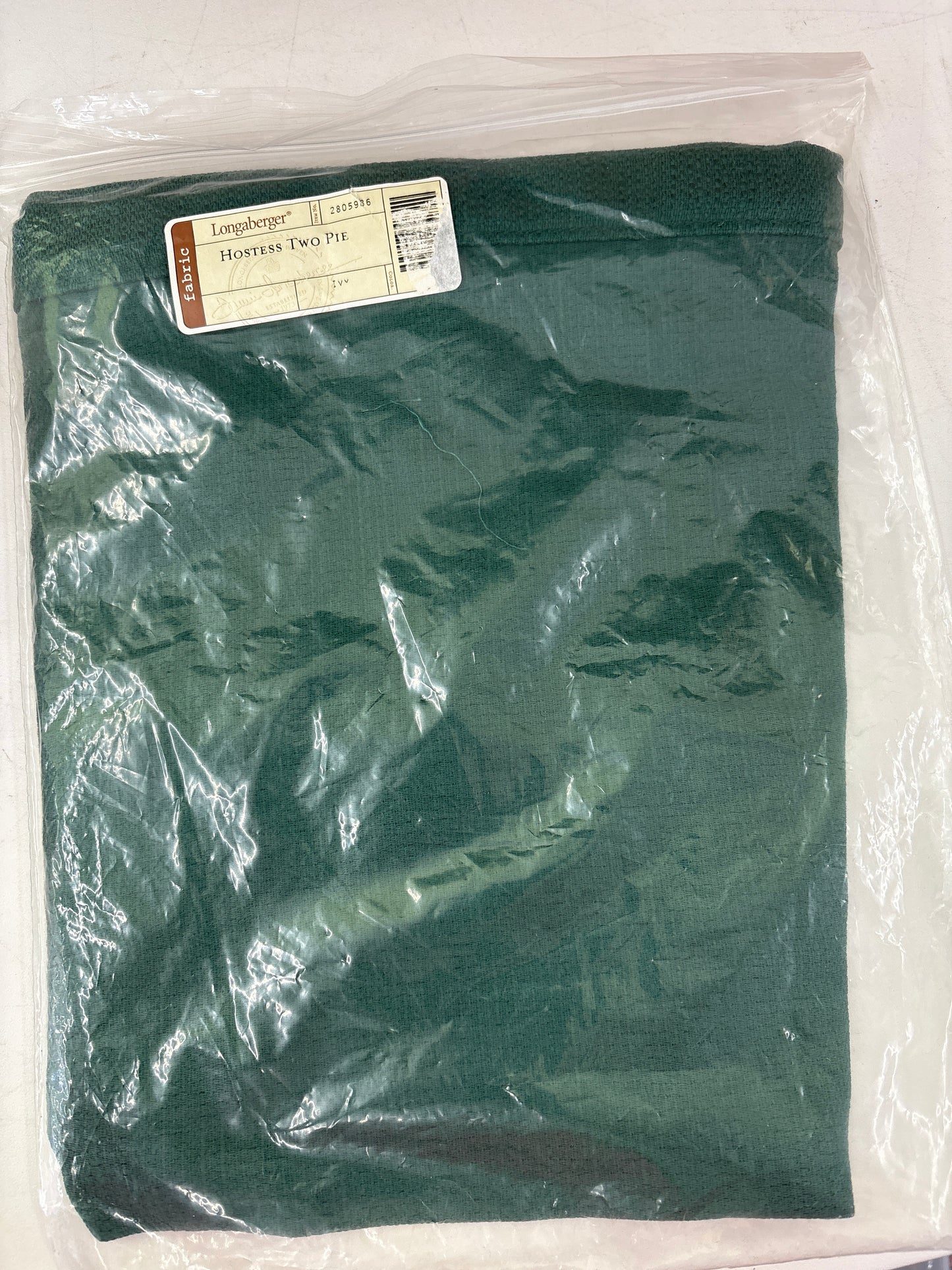 Longaberger Hostess Two Pie liner in Ivy