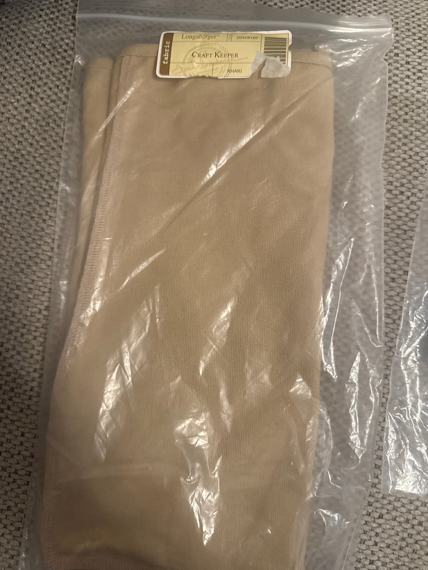 Longaberger craft keeper liner in khaki