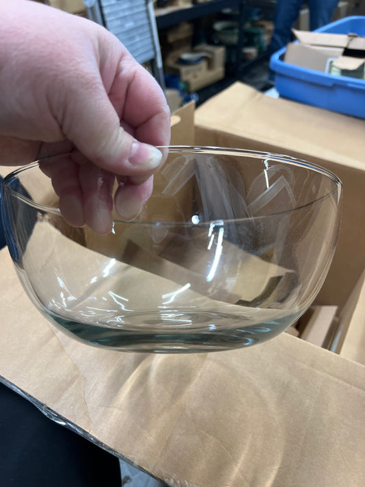 Longaberger large glass bowl