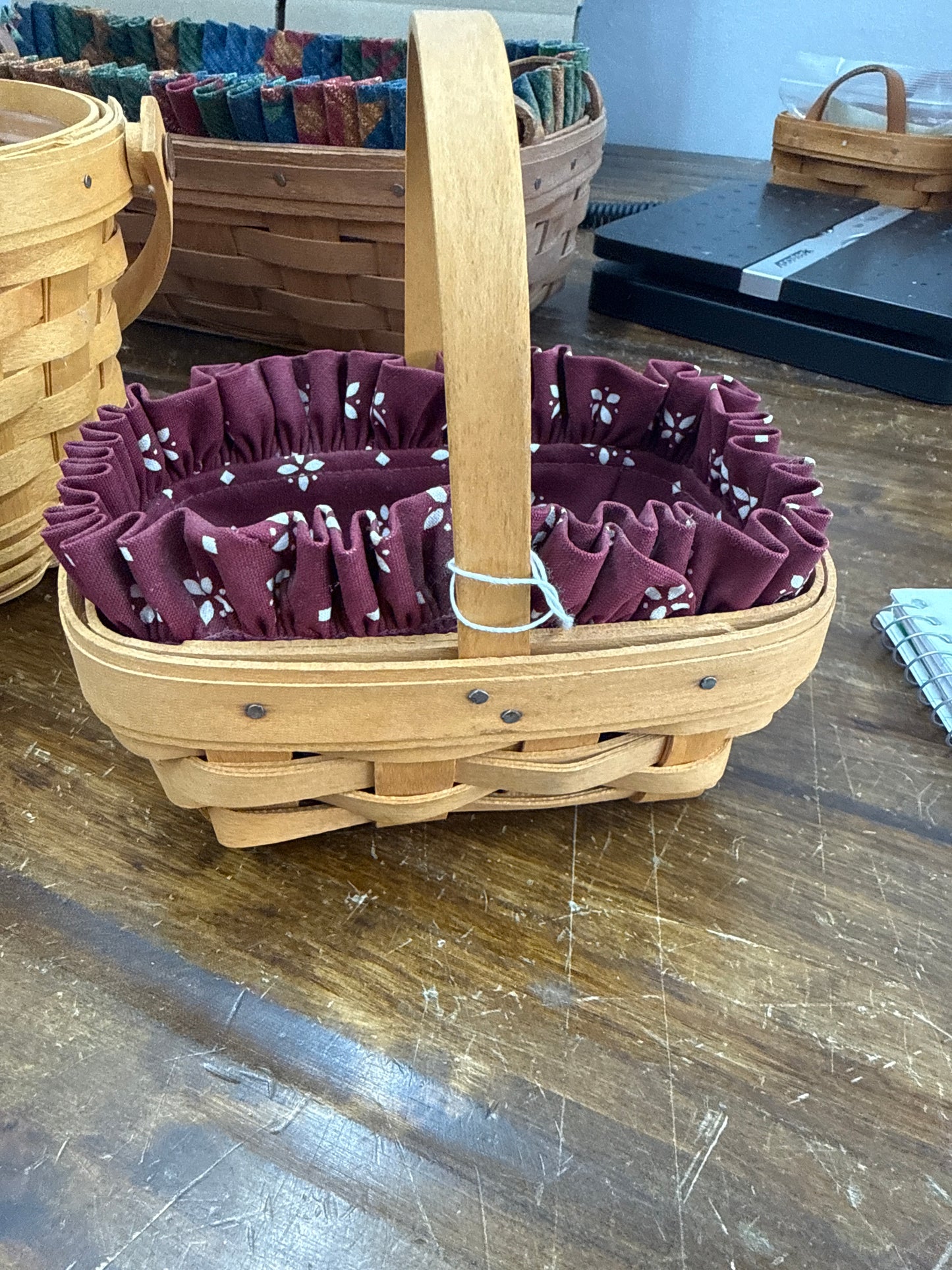 Longaberger parsley basket with liner
