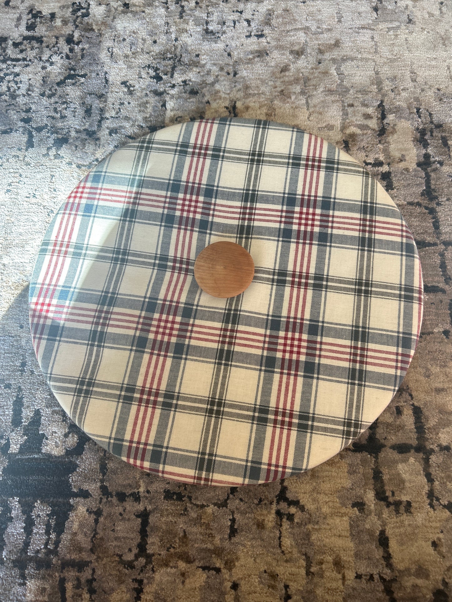 Homestead sewing lid market day plaid