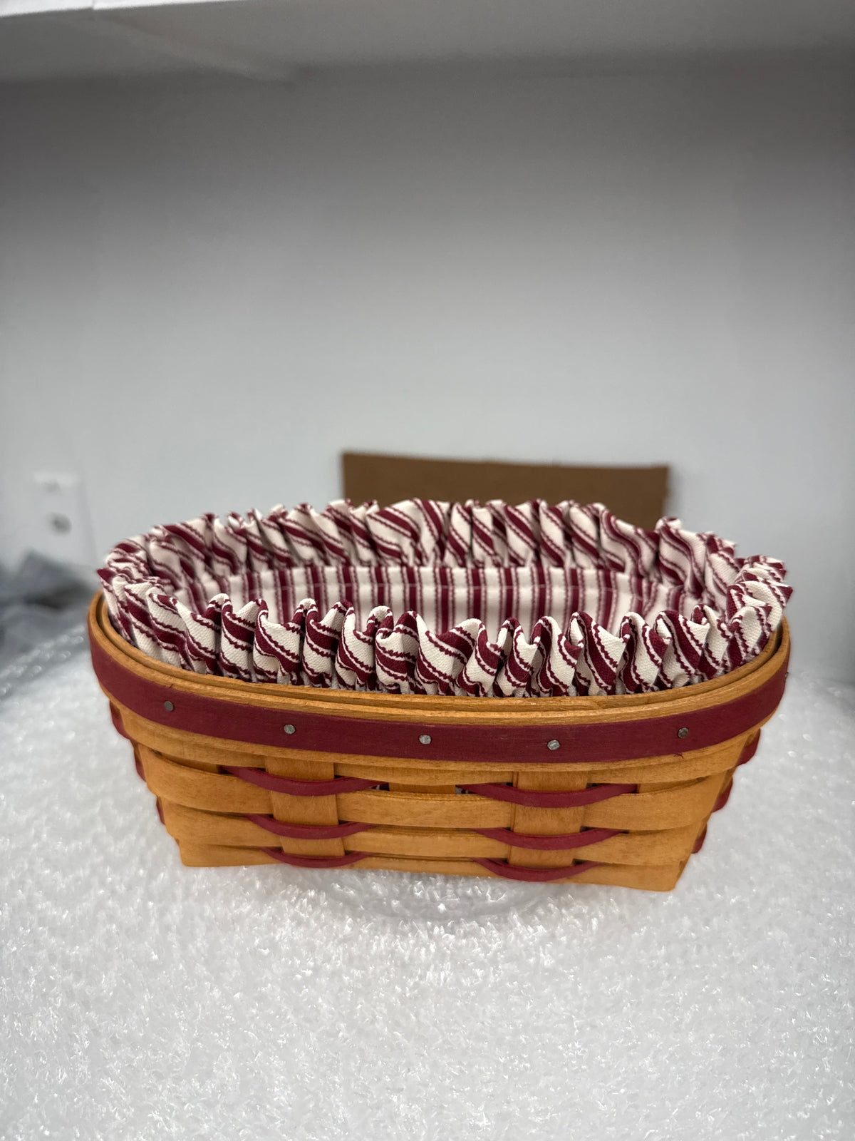 Longaberger sweetheart basket with liner