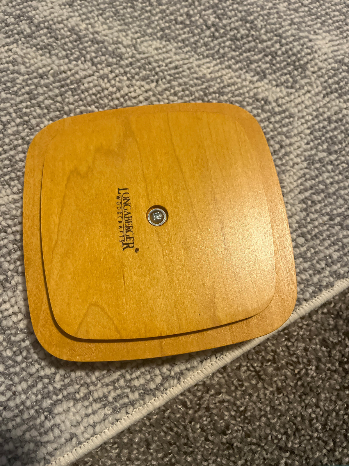 Longaberger 6” square lid