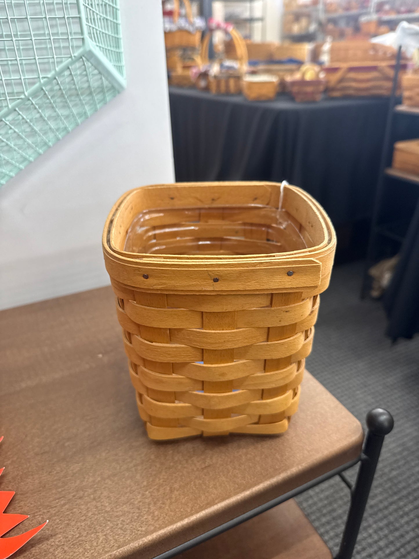Longaberger small spoon basket with protector