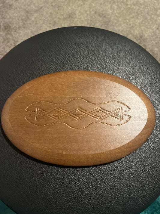 Longaberger 7.75” x 5” oval lid