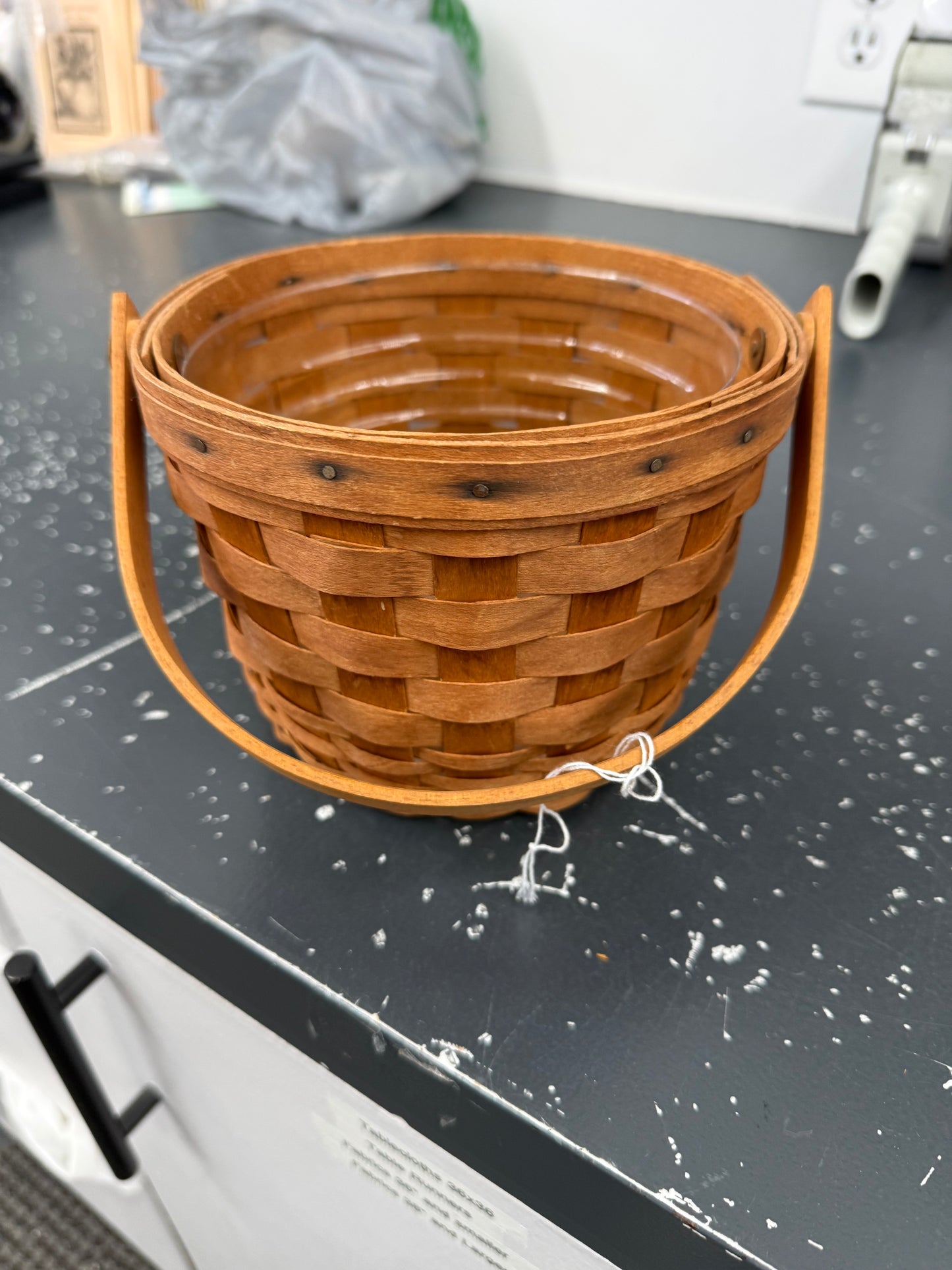 Longaberger small fruit basket with protector