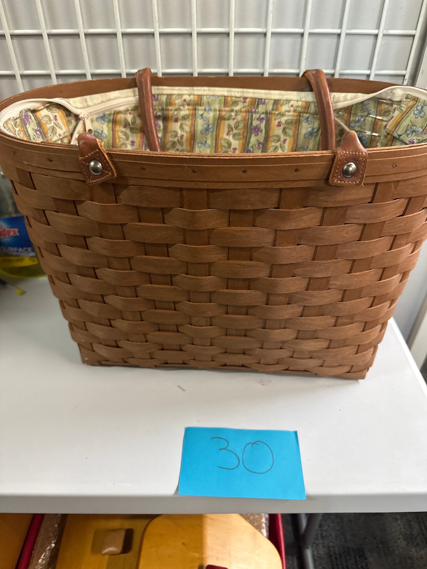 Longaberger large boardwalk with liner and protector