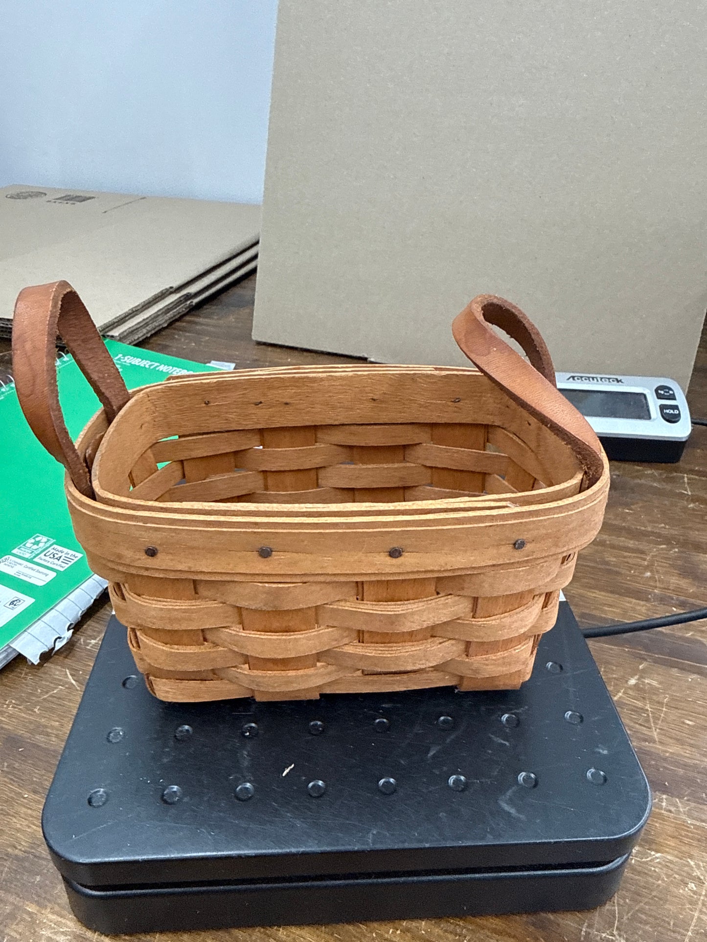 Longaberger salt and pepper basket