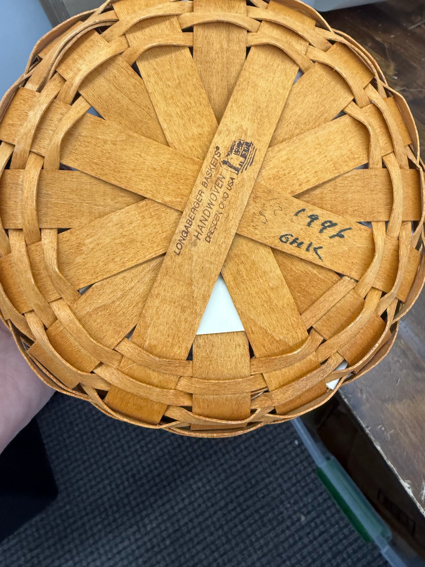 Longaberger heartland button basket