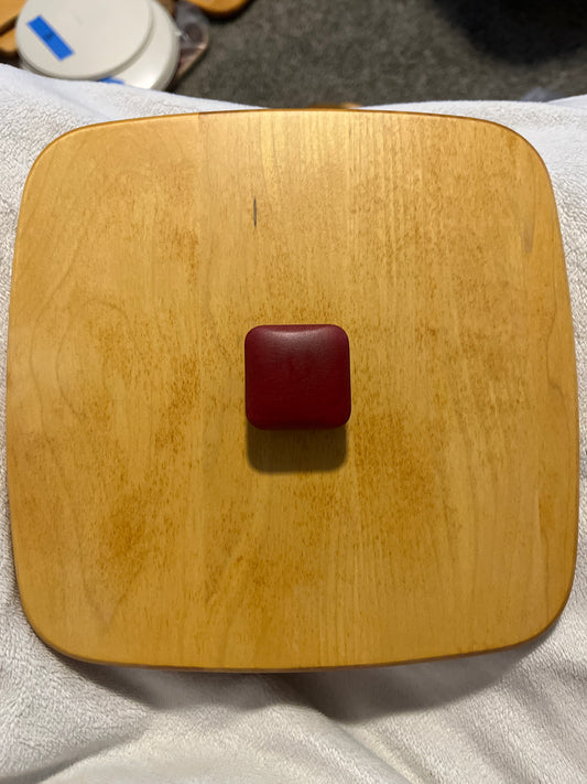 Longaberger 8.75” square lid - red knob