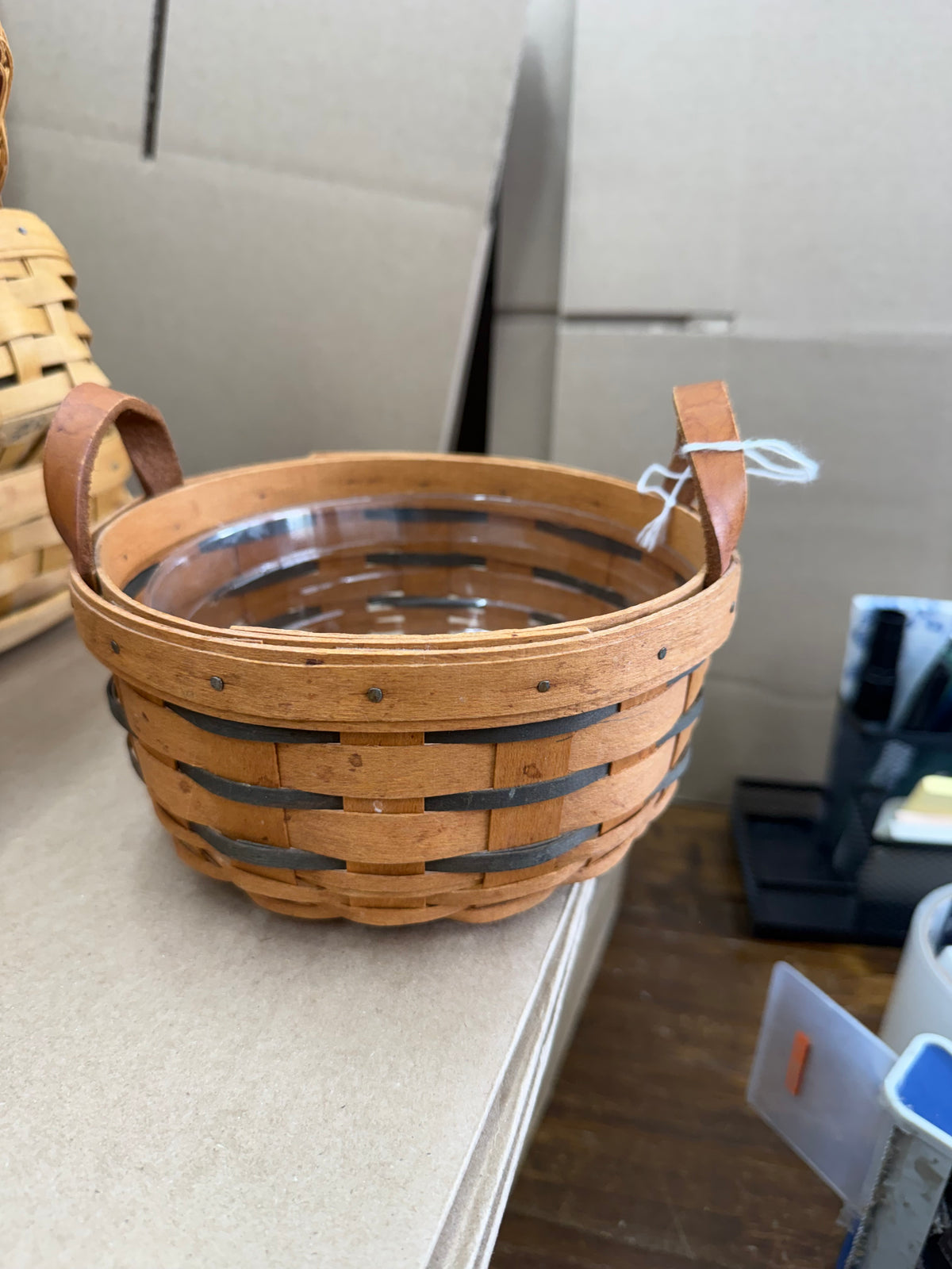Longaberger heartland button basket with protector