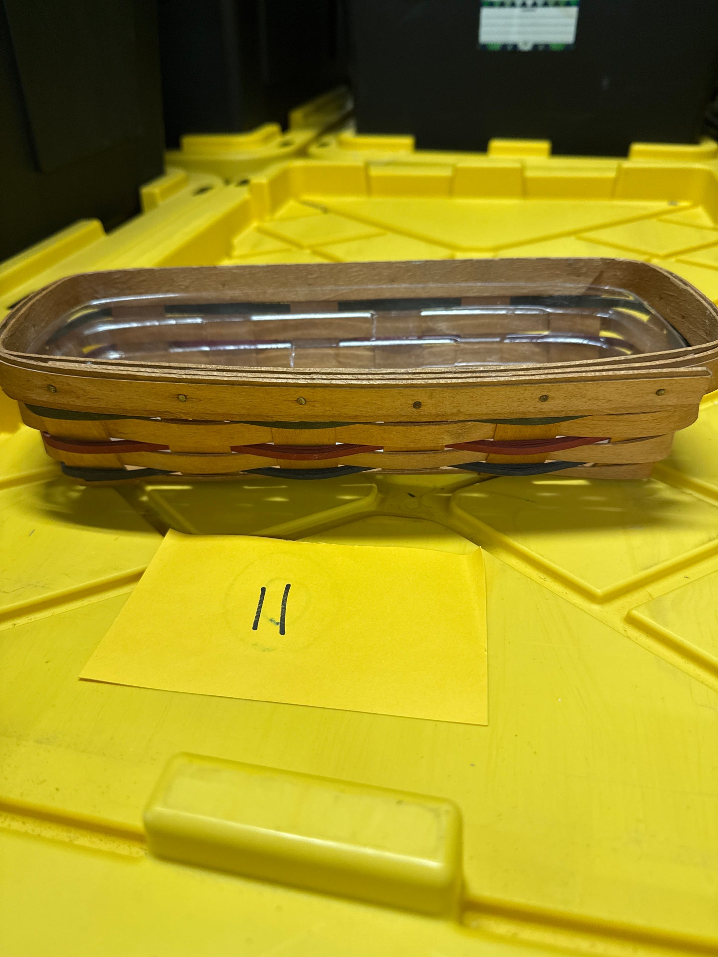 Longaberger cracker basket with protector