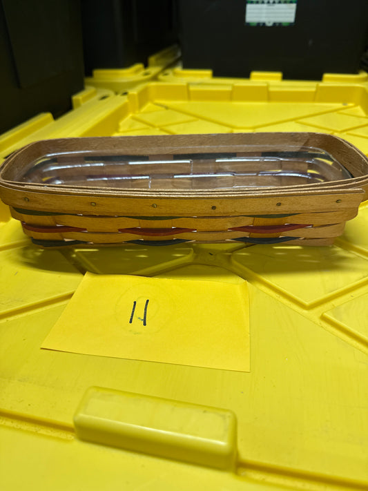 Longaberger cracker basket with protector