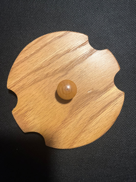Wooden 4.75” round lid