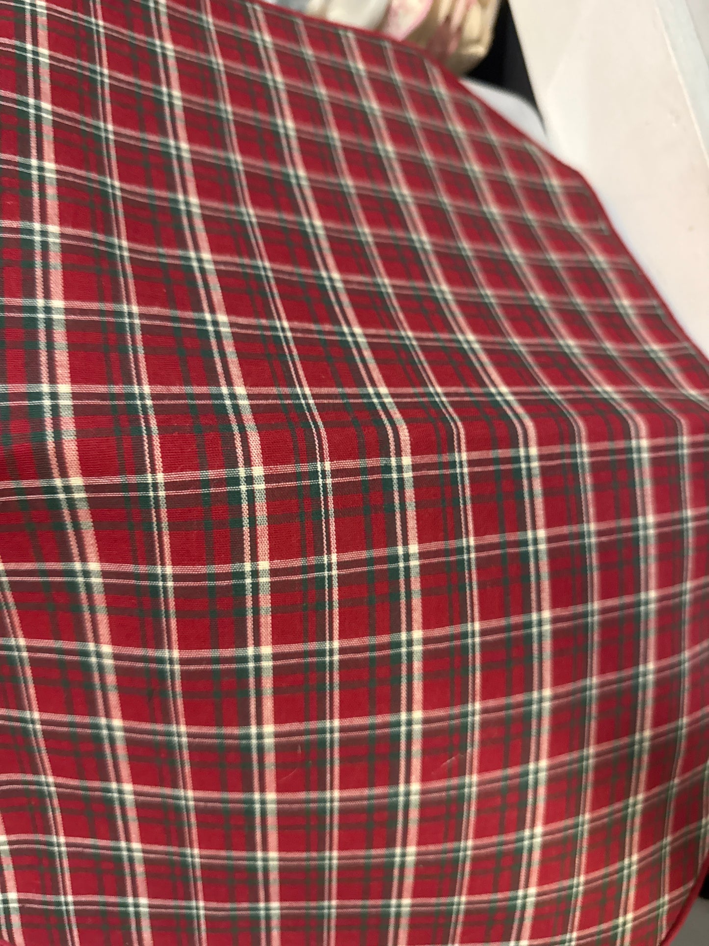 Longaberger set of 2 placemats in holiday plaid