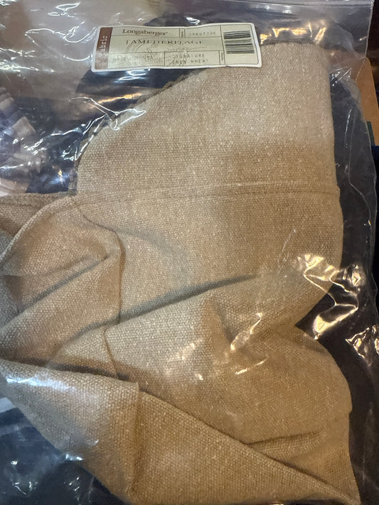 Longaberger family heritage liner in signature linen wheat