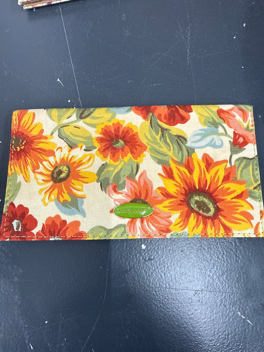 Longaberger sunflower Checkbook Cover