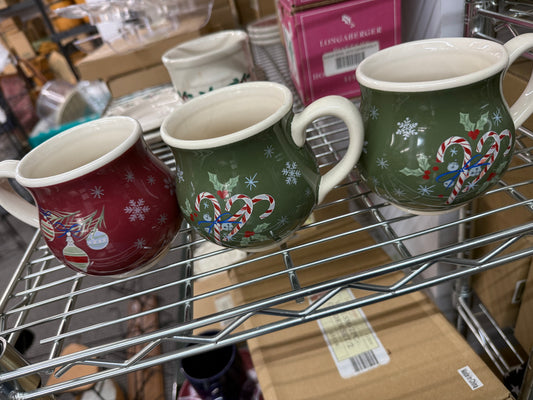 Longaberger 3 all the trimmings mugs