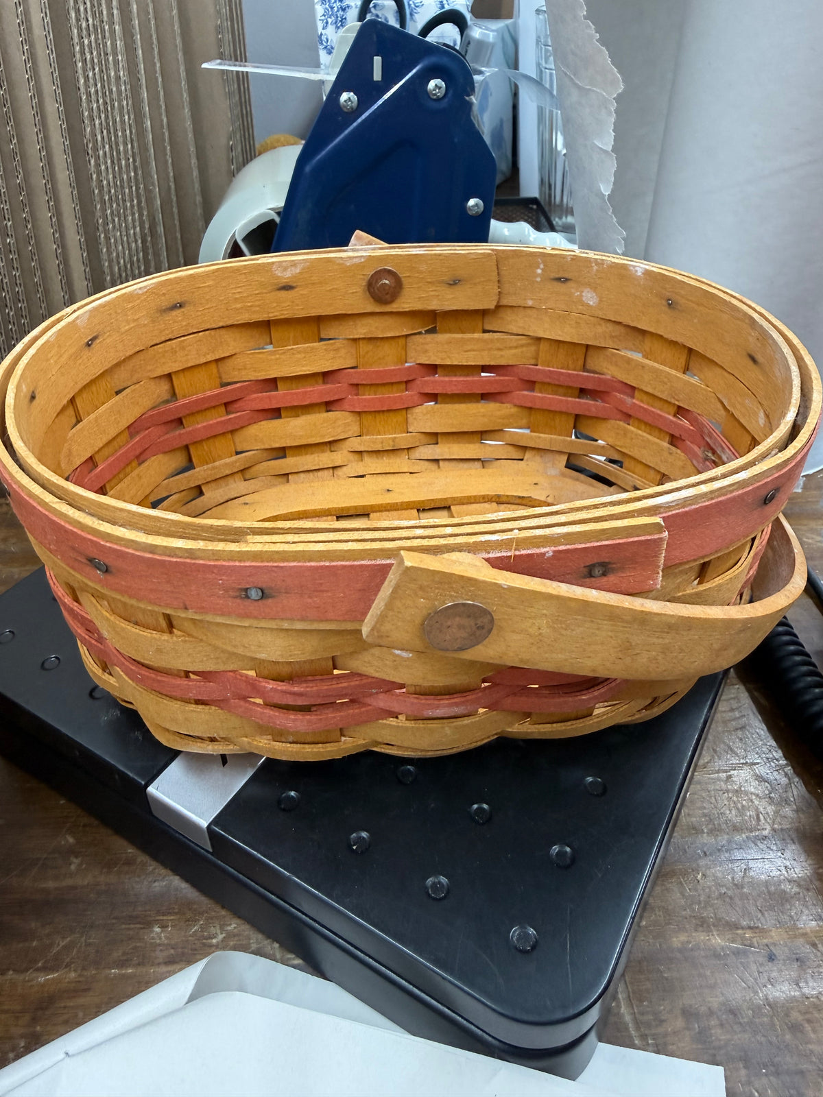 Longaberger tea for two - has paint or marking in it