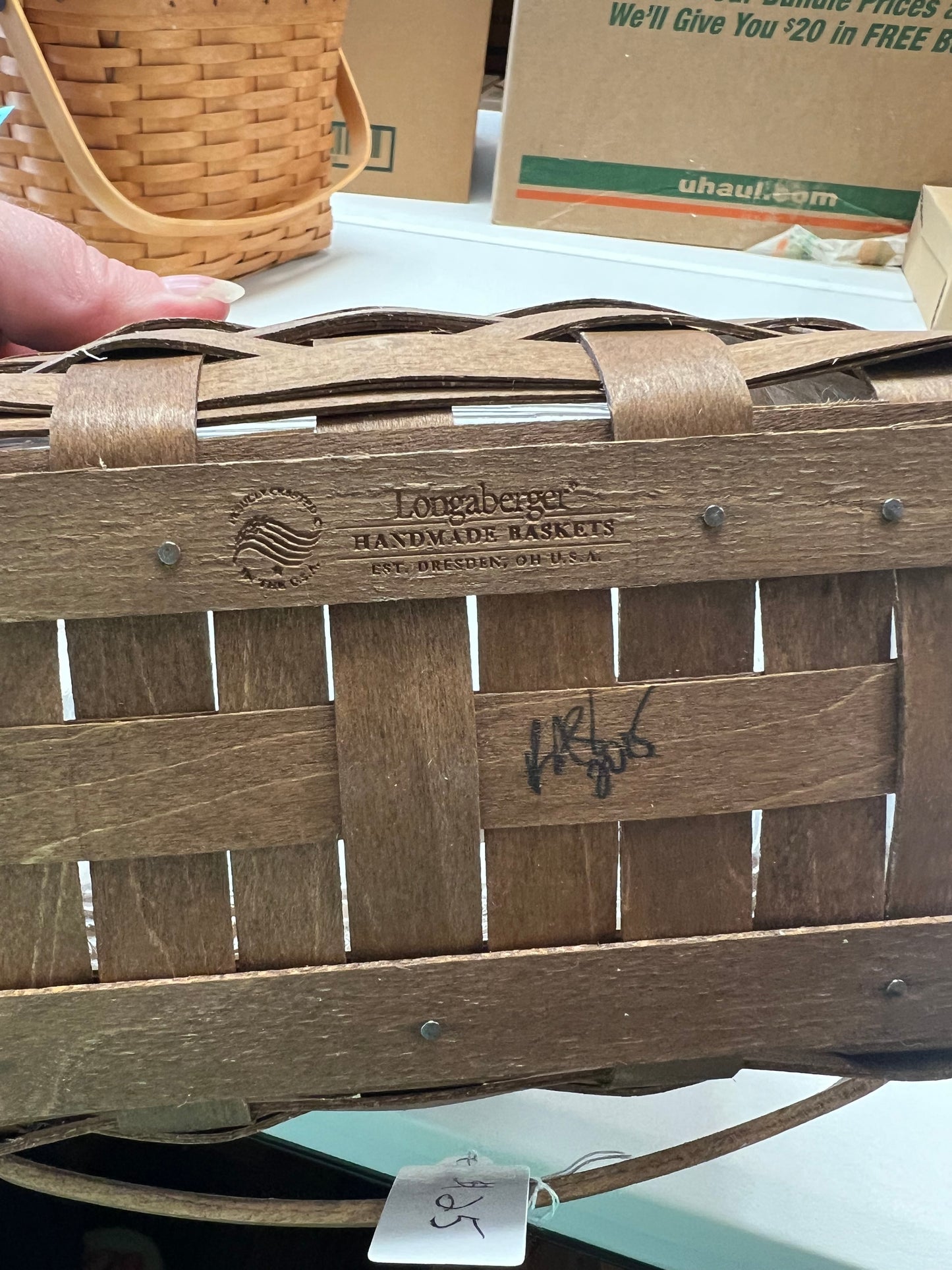 Longaberger 2015 Dresden Reunion Basket with protector