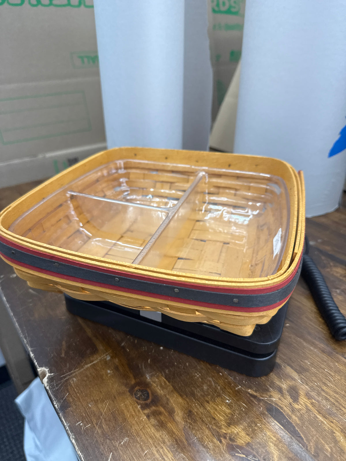 Longaberger picnic pal with divided protector