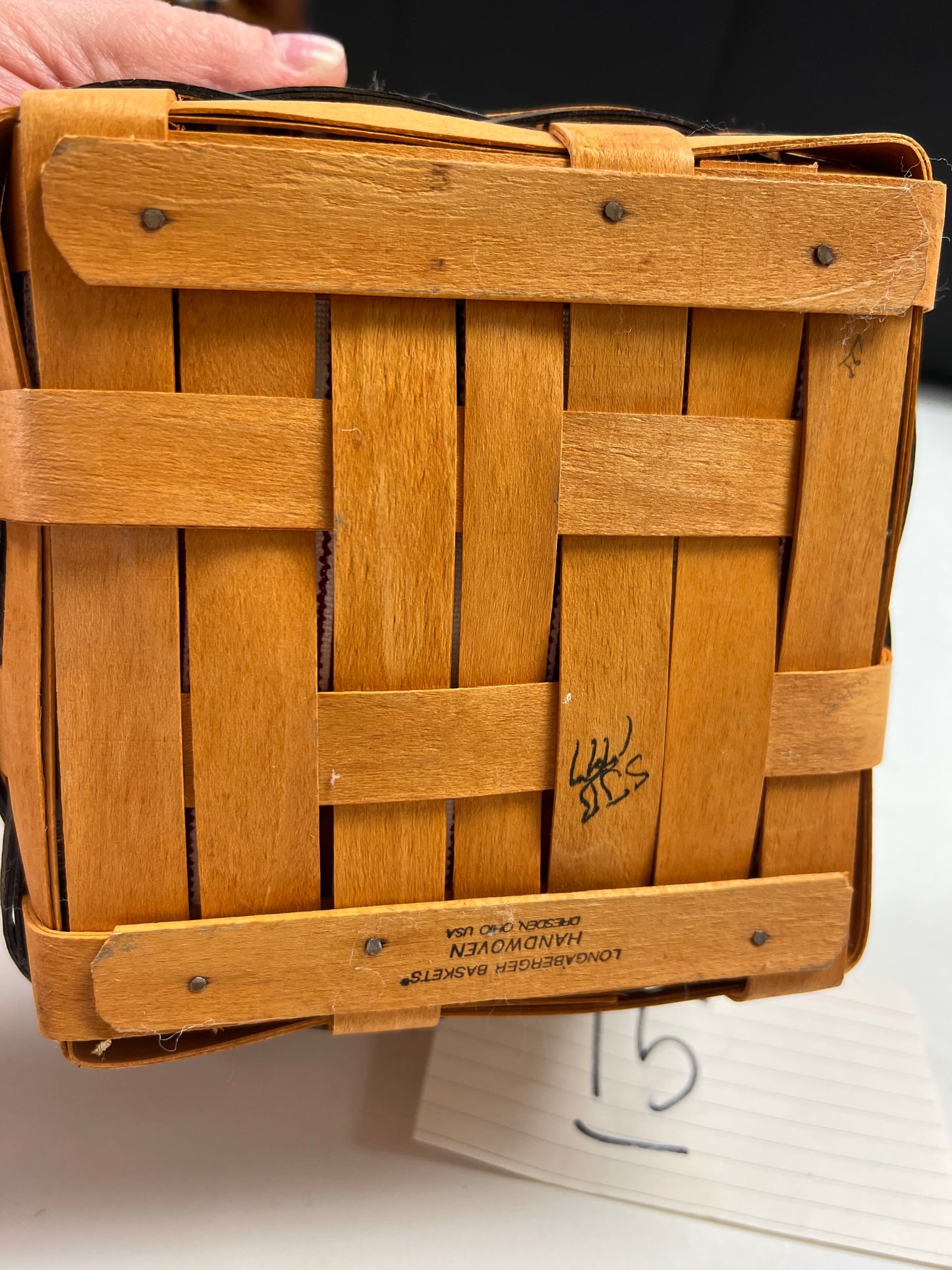 Longaberger Medium Berry Basket with Protector and Liner