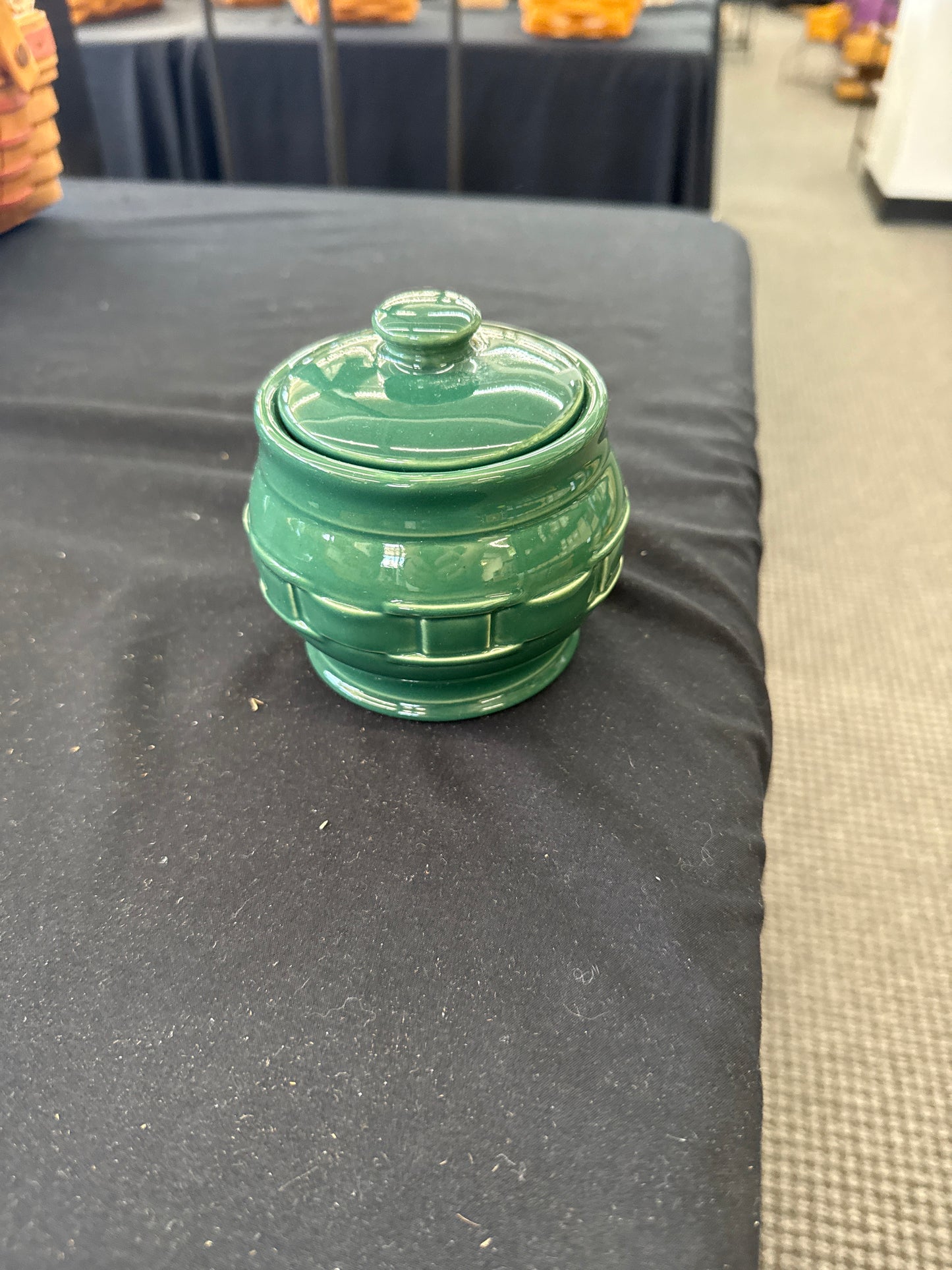 Longaberger sugar bowl in ivy