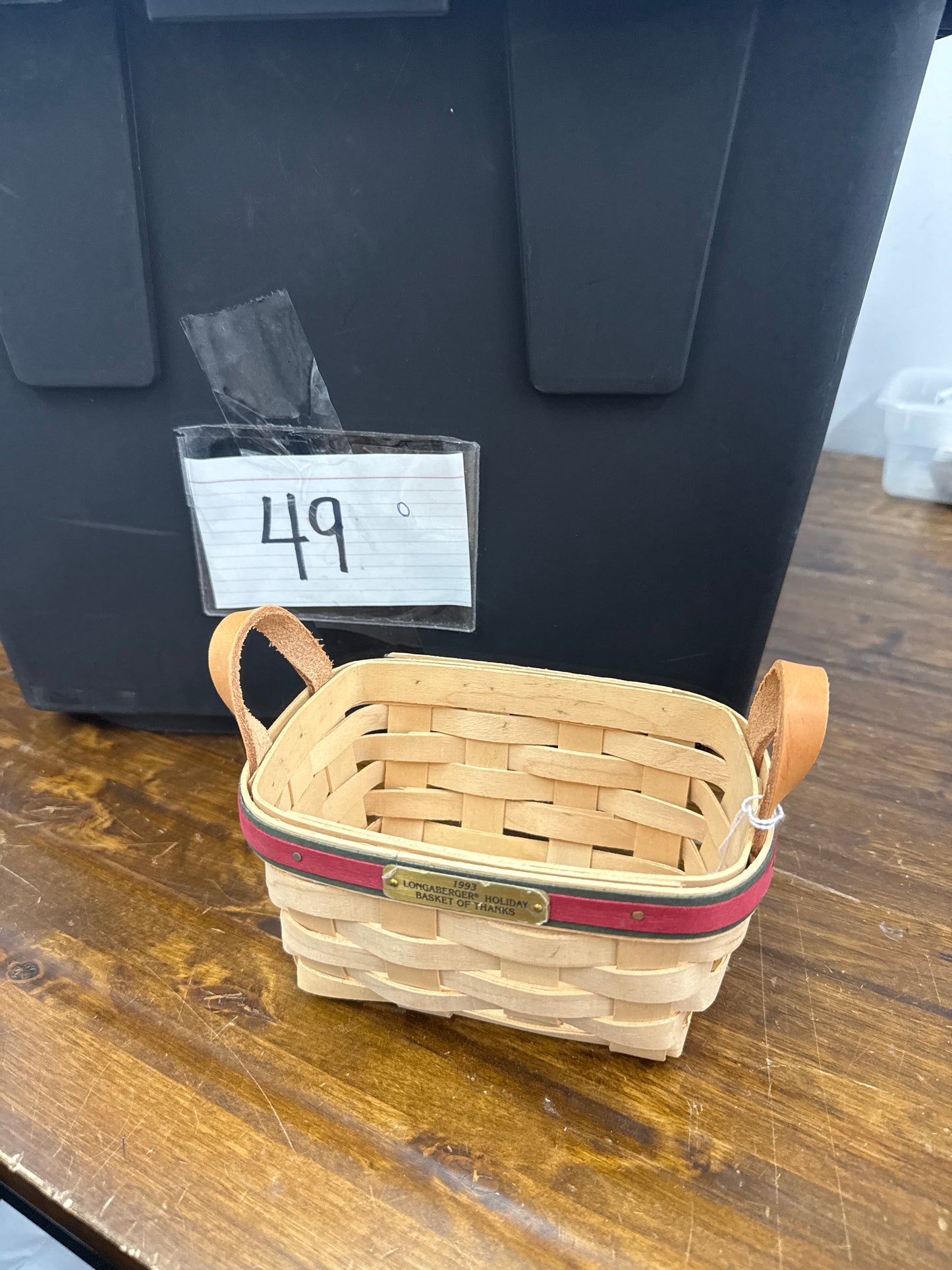 Longaberger basket of thanks