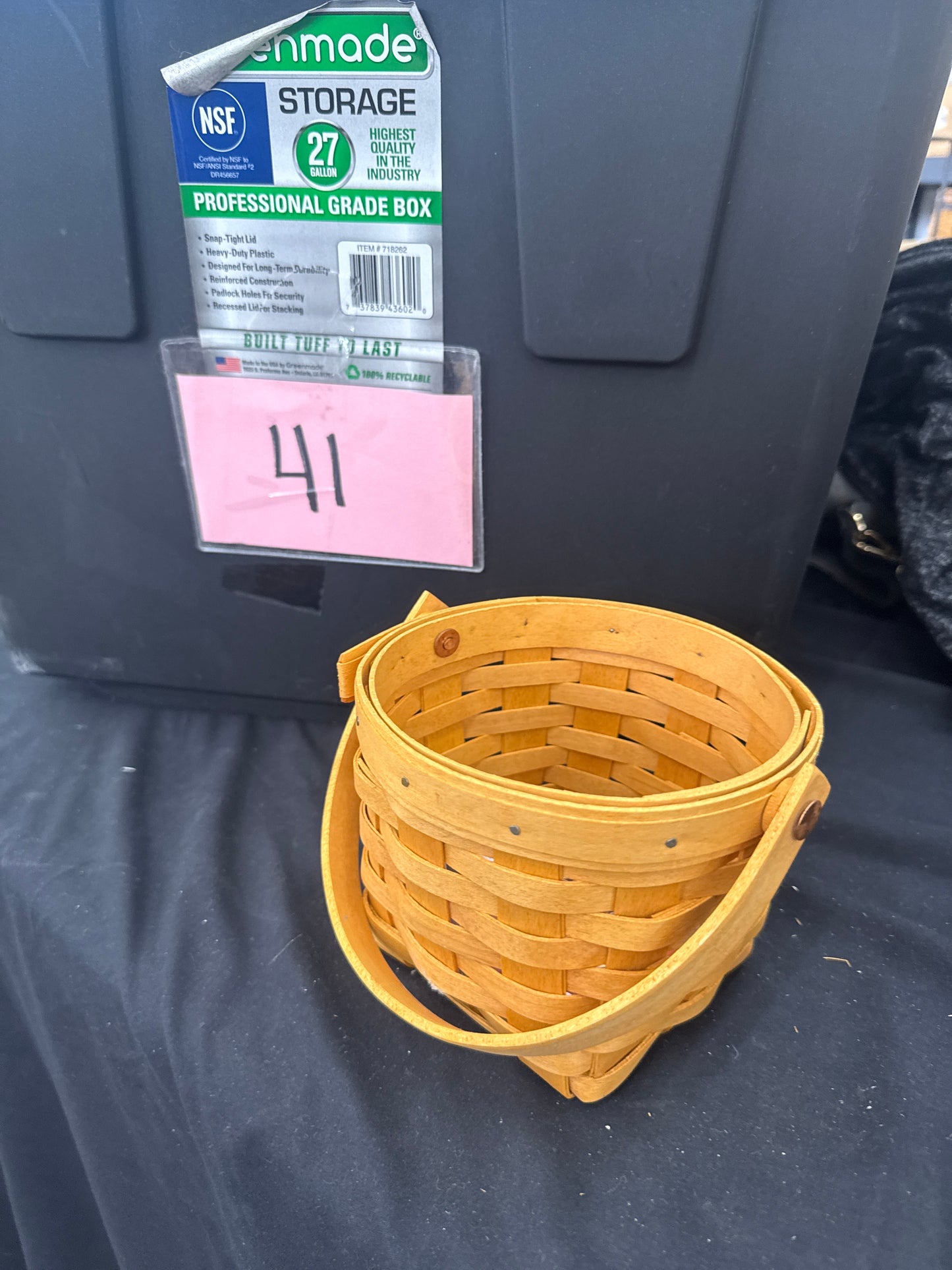 Longaberger 5” measuring basket