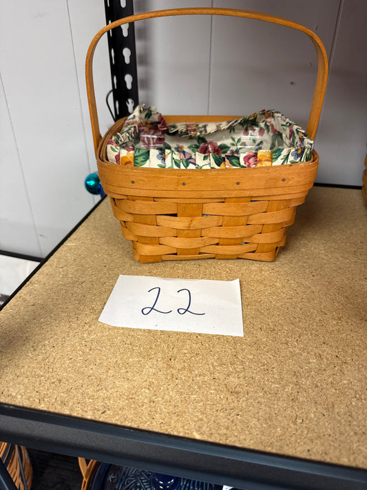 Longaberger large berry with liner and protector