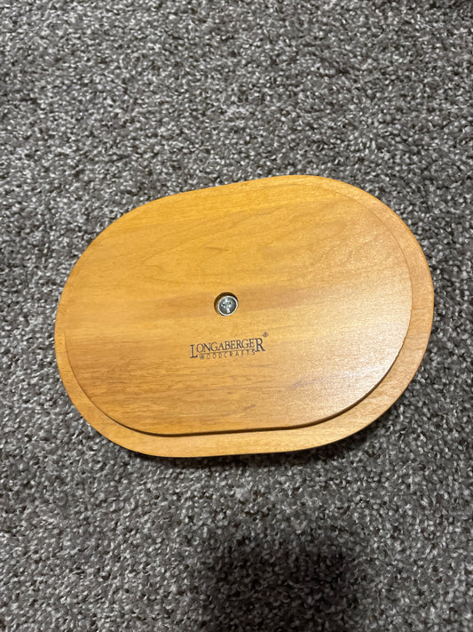 Longaberger 8”x6” ovular lid